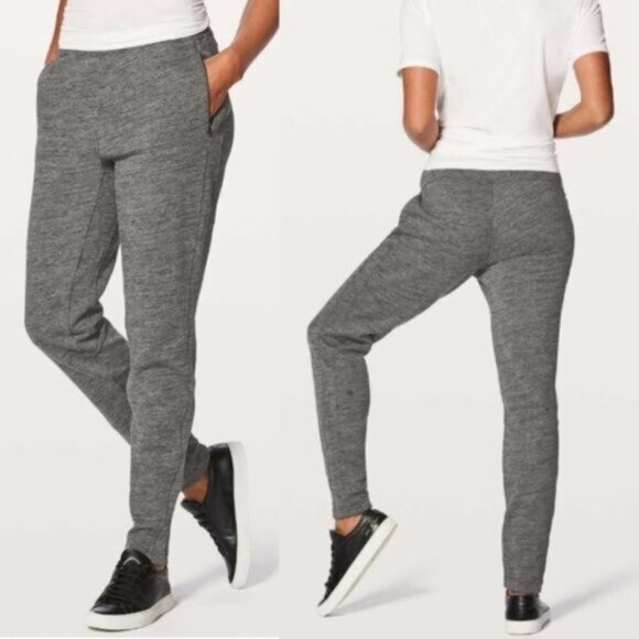 Lululemon  Free To Roam Jogger Heathered Core‎ Dark Grey Women Size 4 - Picture 1 of 6